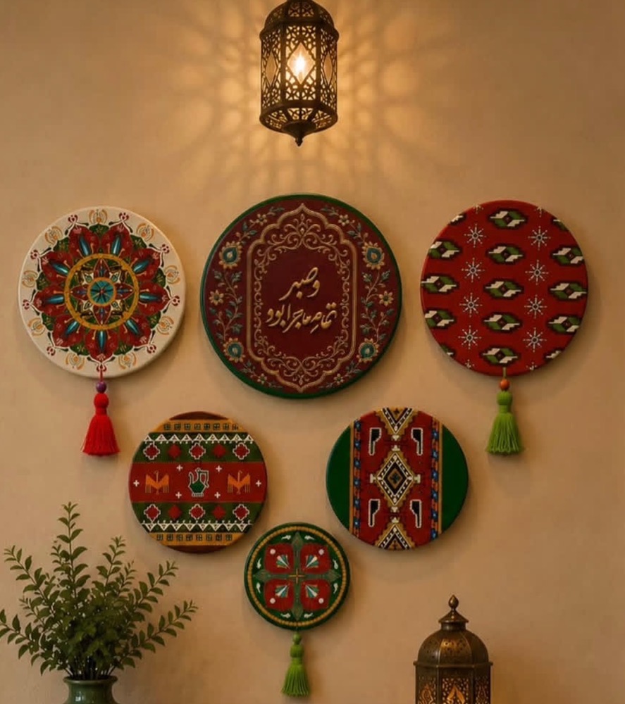 دیوارکوب سنتی طرح فرش قرمز بدون منگوله